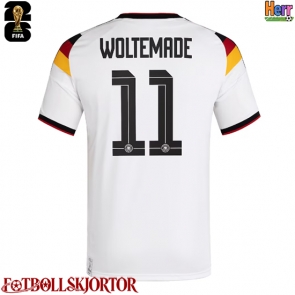 Tyskland Nick Woltemade #11 Hemmatröja VM 2026 Kortärmad